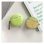 Wholesale Cute Design Cartoon Silicone Cover Skin for Airpod (1 / 2) Charging Case (Lime)